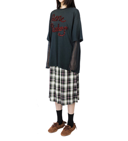 IZETTA CHECK FLANNEL BLACK/GREEN