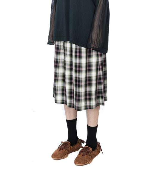 IZETTA CHECK FLANNEL BLACK/GREEN