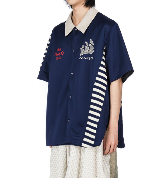 BILL WARM UP SHIRT MIDNIGHT SEA