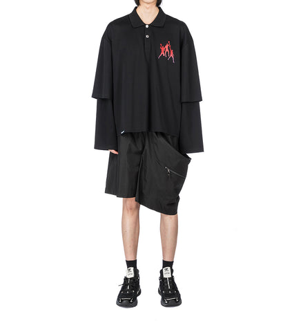 NISHI KASAYA SHORTS EUPHORIC BLACK