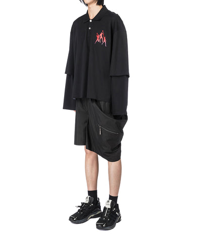 NISHI KASAYA SHORTS EUPHORIC BLACK