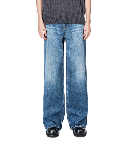 LOW-RISE DROP JEANS CLASSIC BLUE