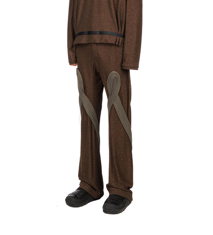 DEULTUM TROUSER SPARKLE BROWN/TAUPE