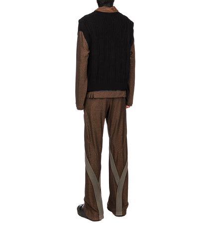 DEULTUM TROUSER SPARKLE BROWN/TAUPE