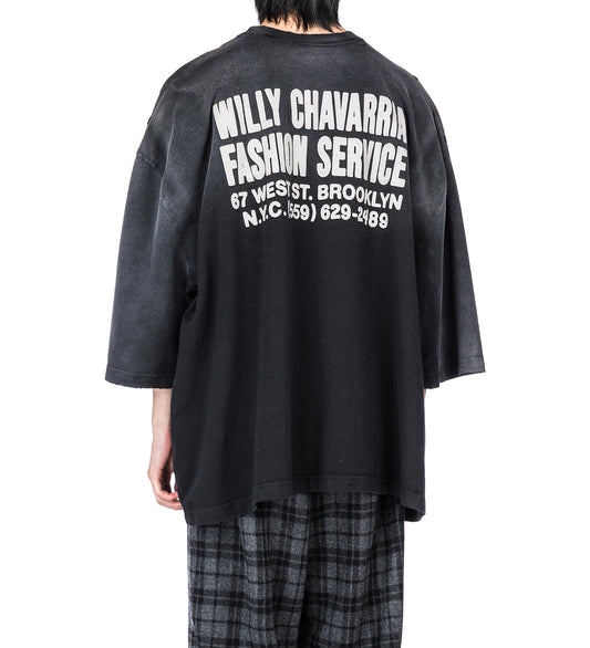 WILLY FASHION SERVICES BUFFALO TEE BLACK