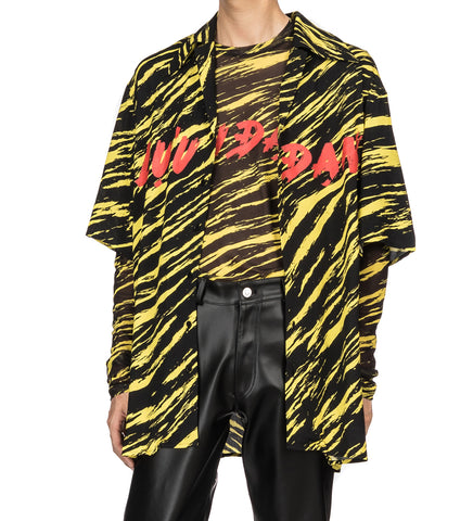 PYJAMA SHIRT TIGER STRIPES PRINT