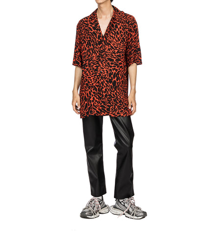 PYJAMA SHIRT PSYCHEDELIC LEOPARD PRINT
