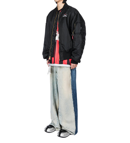 PROTOTYPES X ALPHA INDUSTIRES HUNTER BOMBER BLACK