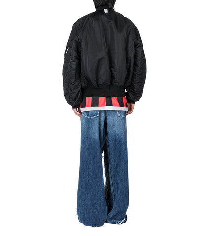 PROTOTYPES X ALPHA INDUSTIRES HUNTER BOMBER BLACK