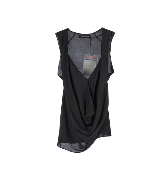 MARKARIAN SLEEVELESS BLOUSE CROW BLACK