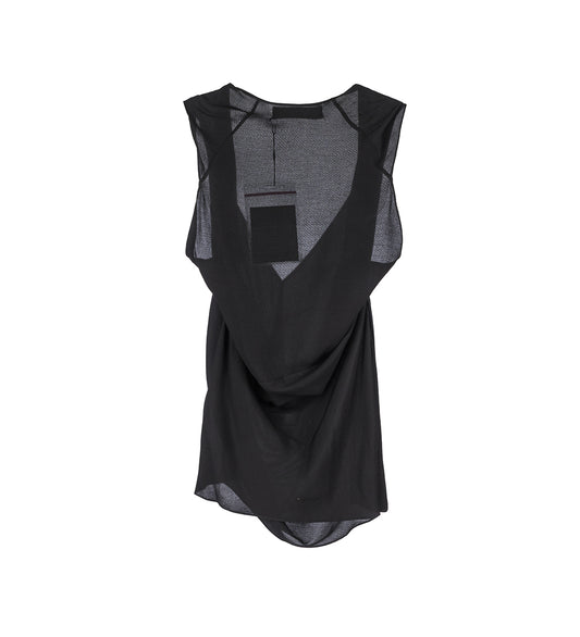 MARKARIAN SLEEVELESS BLOUSE CROW BLACK