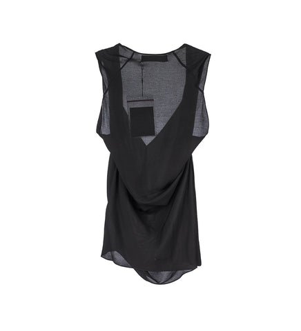 MARKARIAN SLEEVELESS BLOUSE CROW BLACK
