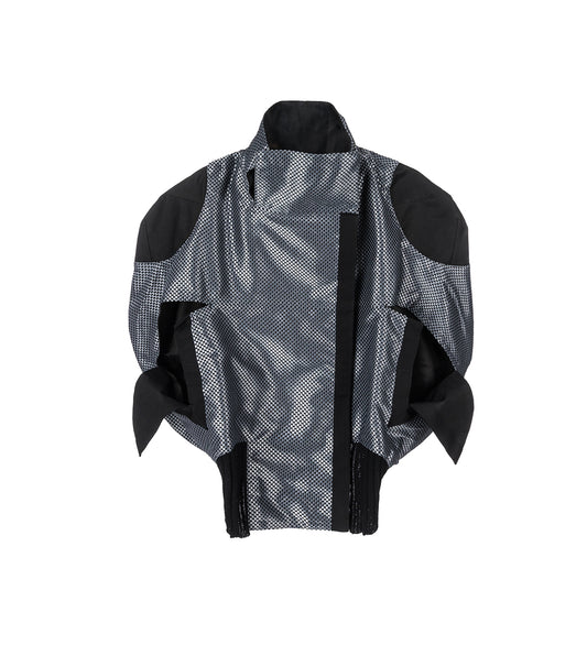 SAKER CROPPED JACKET GREY/BLACK