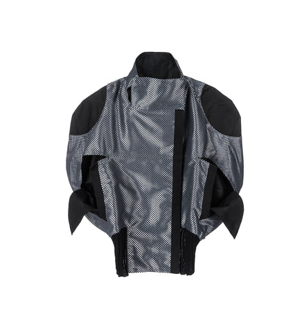 SAKER CROPPED JACKET GREY/BLACK