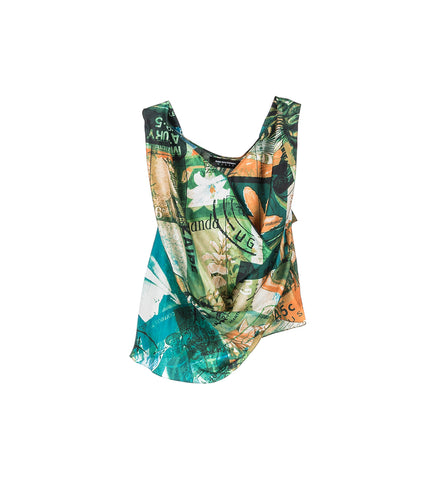 MARKARIAN SLEEVELESS BLOUSE MARKARIAN PRINT