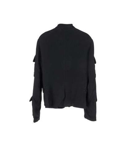 CAUDA TAILORED JACKET SPACE BLACK/GLOSSY BLACK