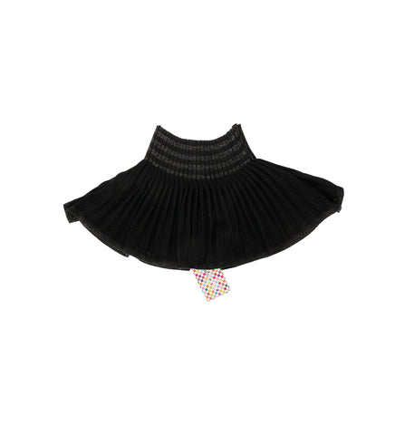 MICRO-MINI PLEAT SKIRT BLACK