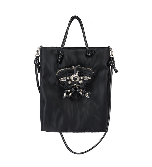 TRIANGLE POUCH BAG BLACK