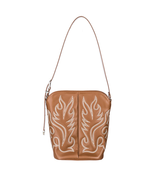 WESTERN SHOULDER BAG BROWN