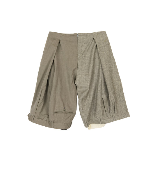 SUIT TROUSER WIDE SHORTS GREY SMALL #2