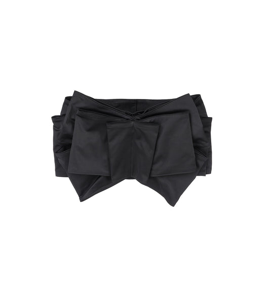 BIG BOW SKIRT BLACK
