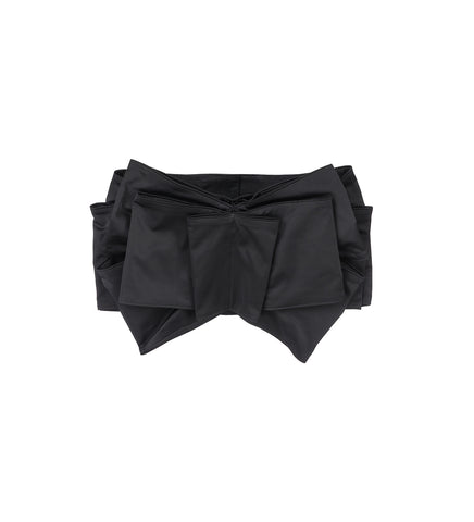 BIG BOW SKIRT BLACK