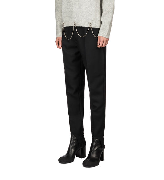 GARTERLESS TROUSER BLACK