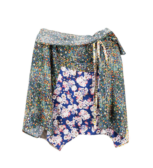 STONE SHORTS SILK FLOWER PRINT UNIQUE
