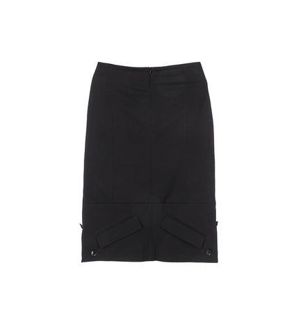 INSIDE OUT BLAZER SKIRT BLACK