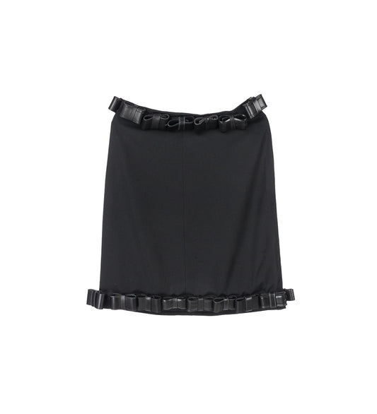 BELT BOW SKIRT BLACK