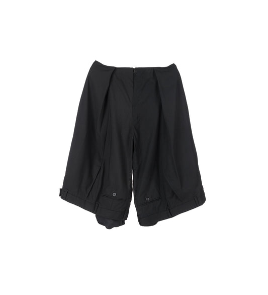 UPSIDE DOWN SHORTS WIDE BLACK SMALL
