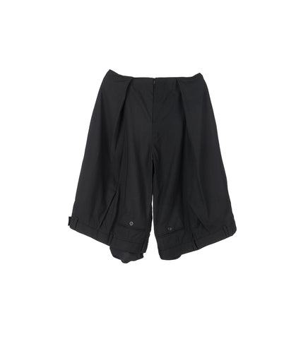 UPSIDE DOWN SHORTS WIDE BLACK SMALL
