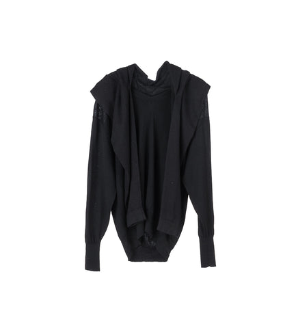 DOUBLE SLEEVE SWEATER BLACK MEDIUM