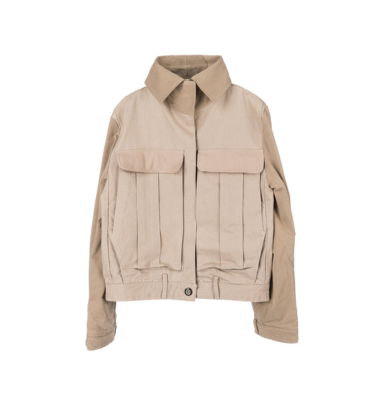 UPSIDE DOWN BARRACUDA JACKET BEIGE SMALL