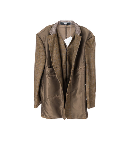 INSIDE OUT BLAZER BROWN/GREY