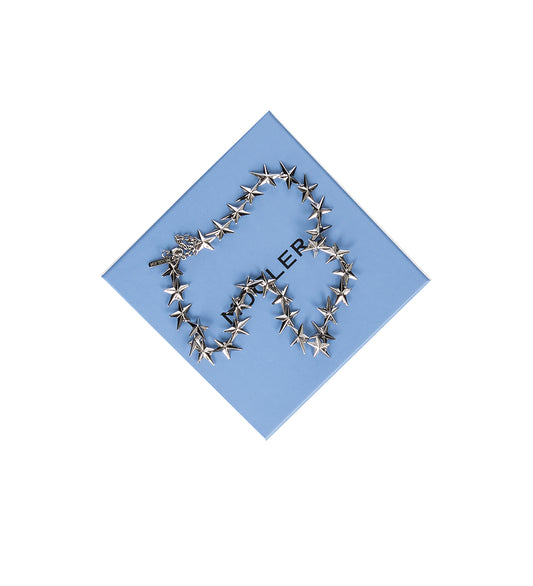STAR CHAIN NECKLACE PALLADIUM