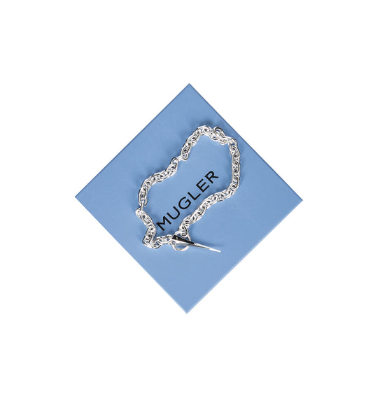 FANG SHORT CHAIN NECKLACE SILVER