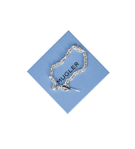 FANG SHORT CHAIN NECKLACE SILVER