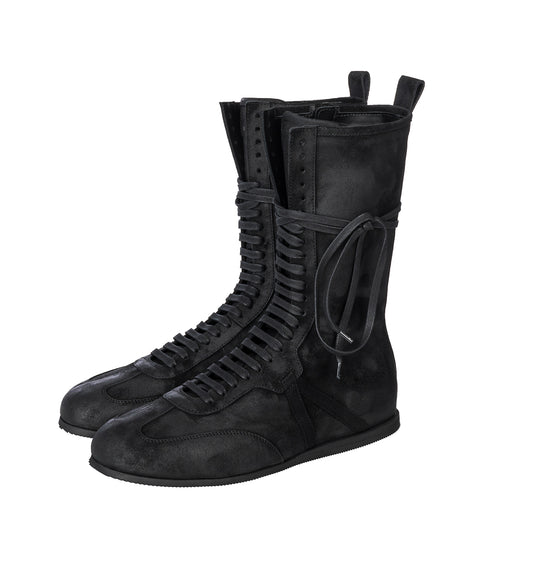 FIDES SOFT HIGH-TOP BOXING SNEAKERS BLACK