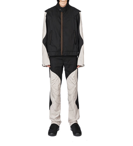 SOLIX ZIP TROUSER BLACK SABLE/SEEDPEARL