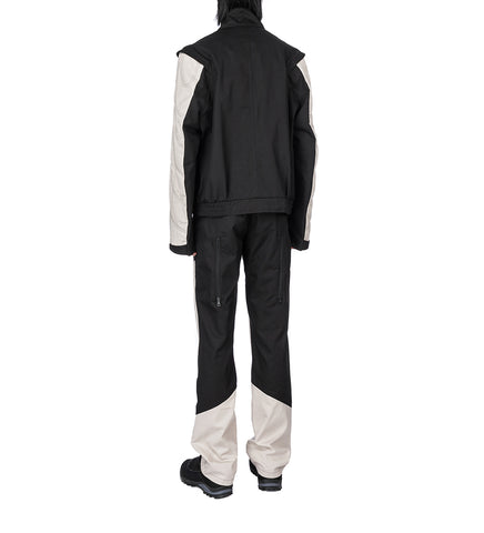 SOLIX ZIP TROUSER BLACK SABLE/SEEDPEARL
