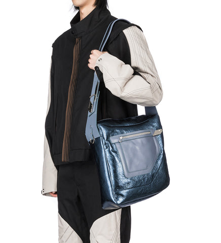 DELTUM LEATHER BAG MIDNIGHT/GREY