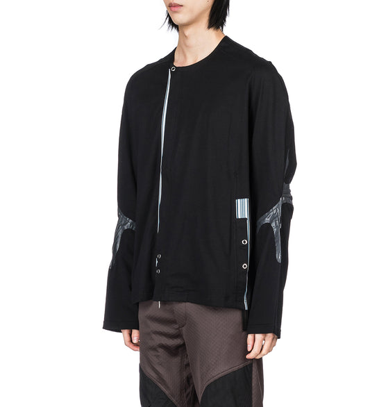 ALEC K-DART JERSEY JACKET BLACK