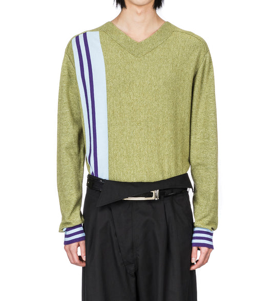 OSTRO JUMPER GREEN MELANGE/BLUE/PURPLE