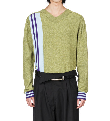 OSTRO JUMPER GREEN MELANGE/BLUE/PURPLE