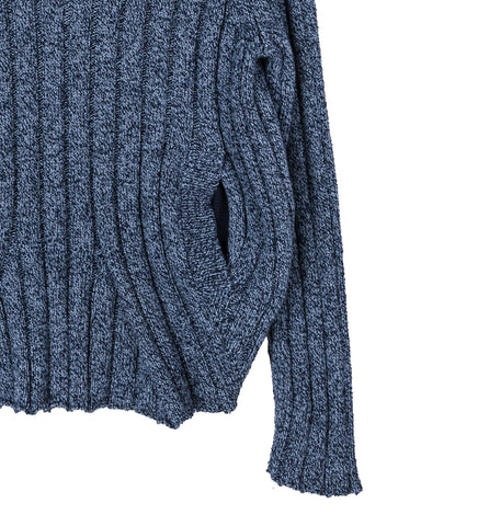 KADA KNIT PULLOVER BLUE MELANGE