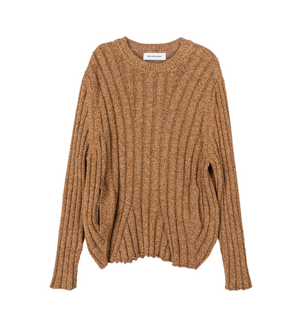 KADA KNIT PULLOVER OCHRE MELANGE