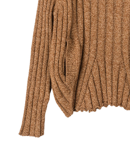 KADA KNIT PULLOVER OCHRE MELANGE