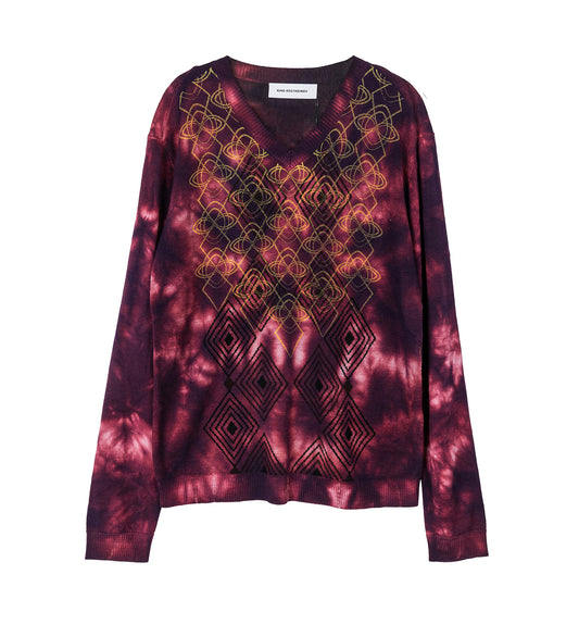 HATHA V-NECK KNIT FUCHSIA