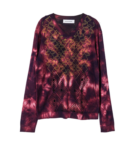 HATHA V-NECK KNIT FUCHSIA